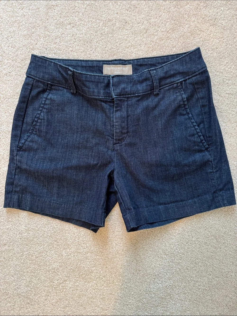 Banana Republic Navy Denim Short Shorts